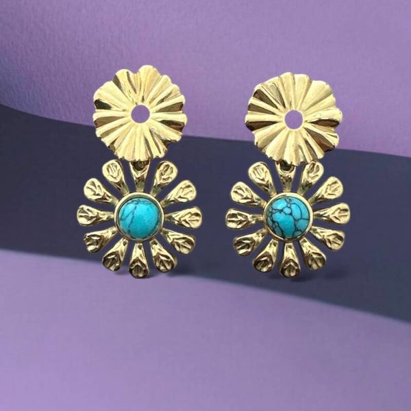 Blossom Turquoise oorbellen