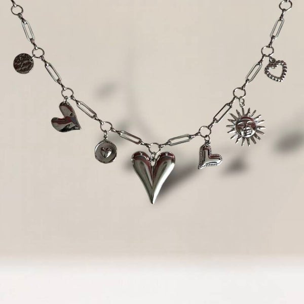 Mix & match bedelketting zilver