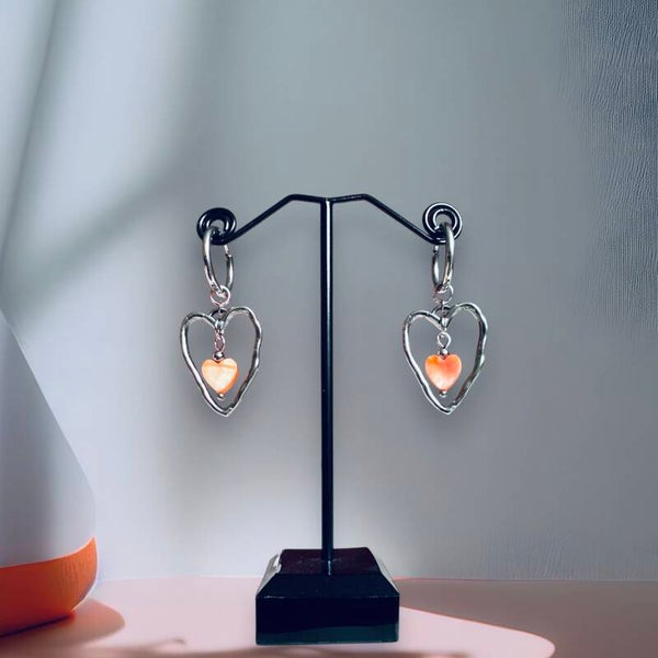 Oorbellen met open hart