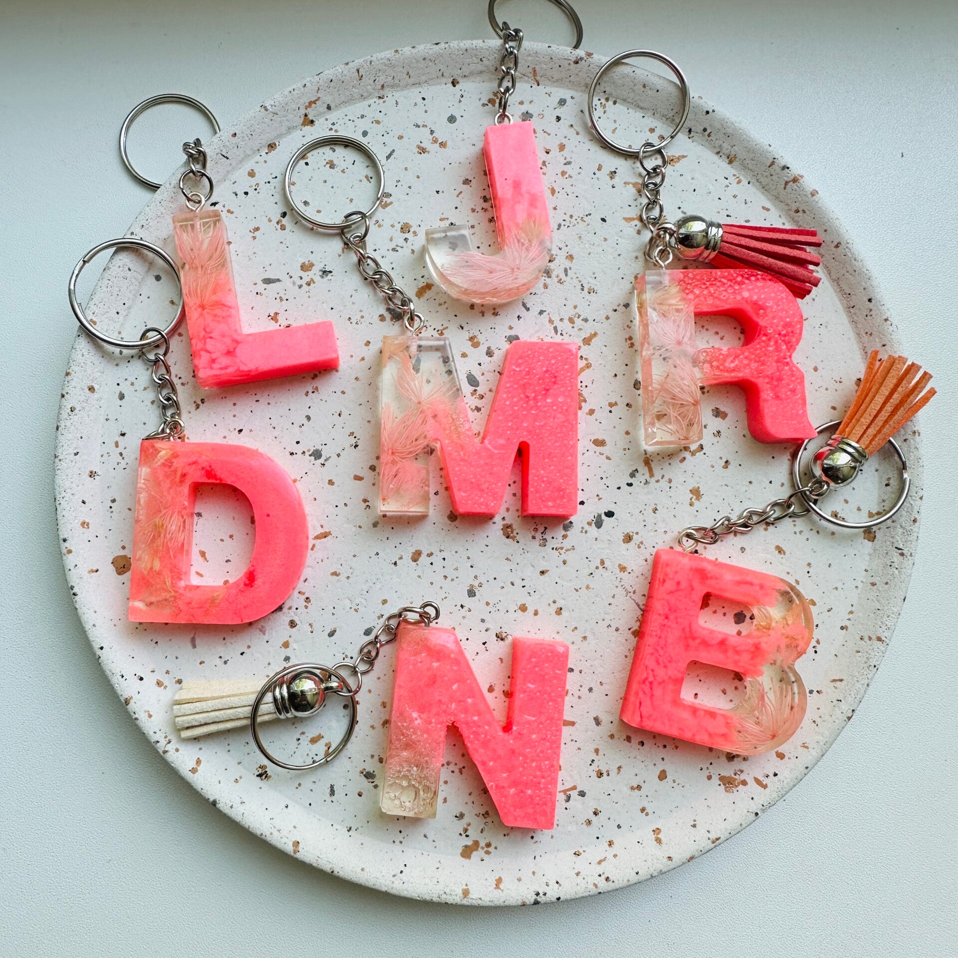 Letter sleutelhangers