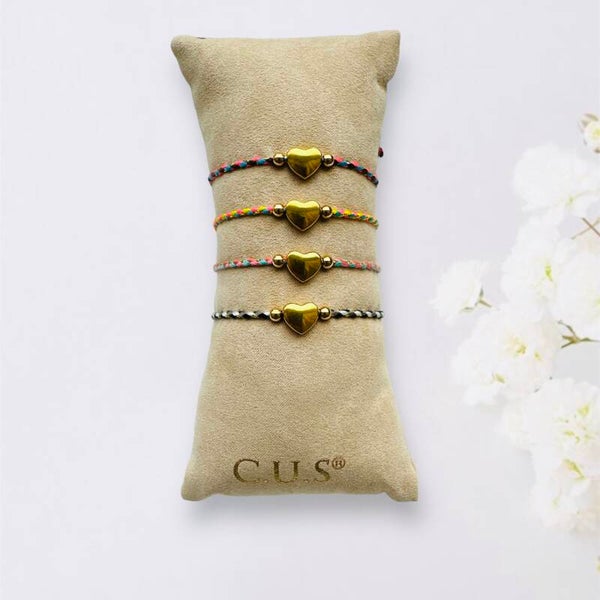 Bohemian Armband met hart kraaltje