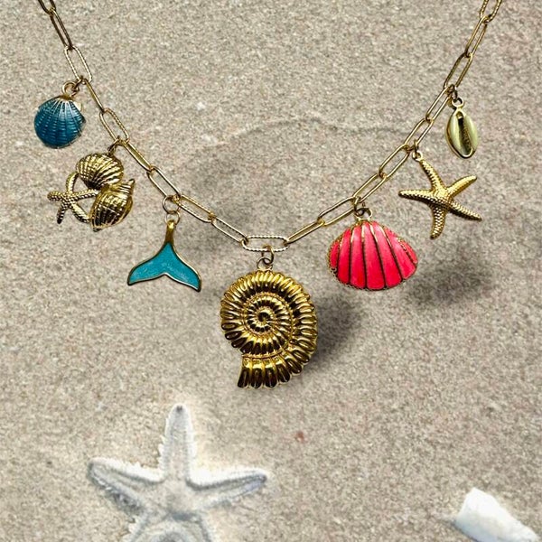 Mix & match schelpen bedelketting