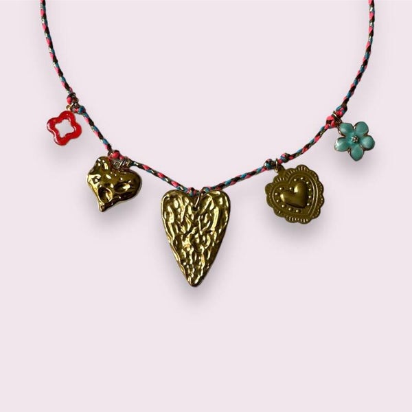 Mix & match koord bedelketting