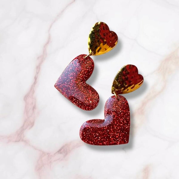 Shiny Heart oorbellen