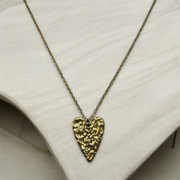 Lange ketting met groot hart