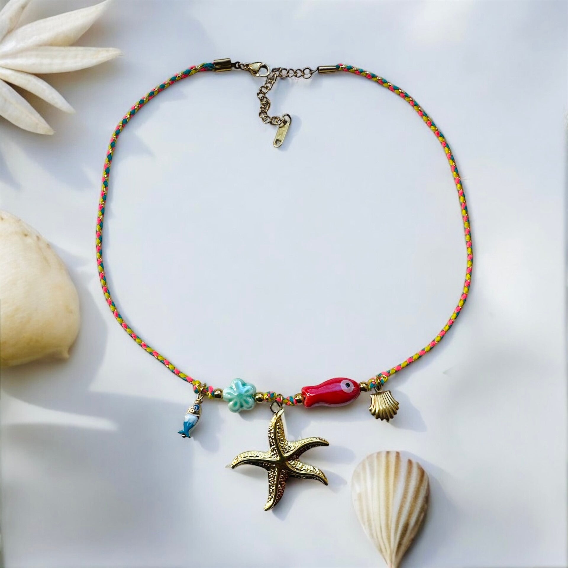 Zeester koord ketting