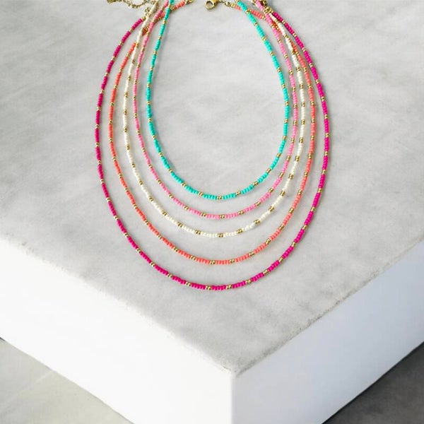 Handgemaakte Ibiza kralenketting