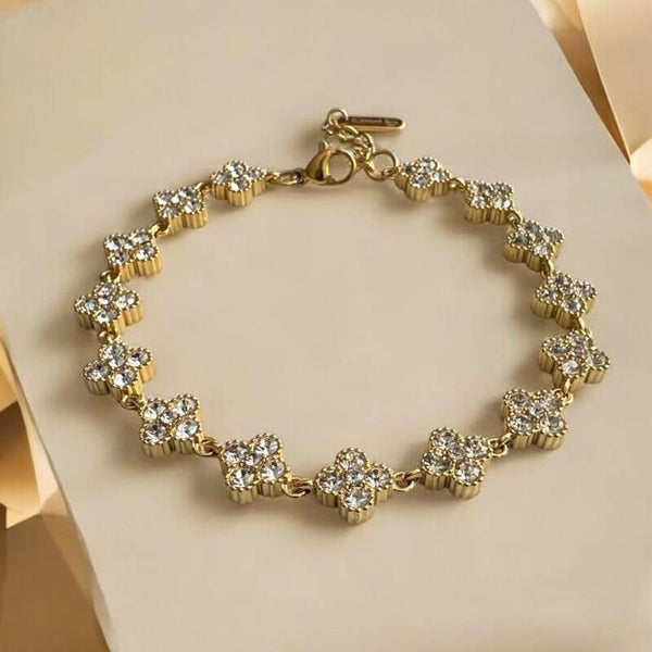Zirconia Clover armband