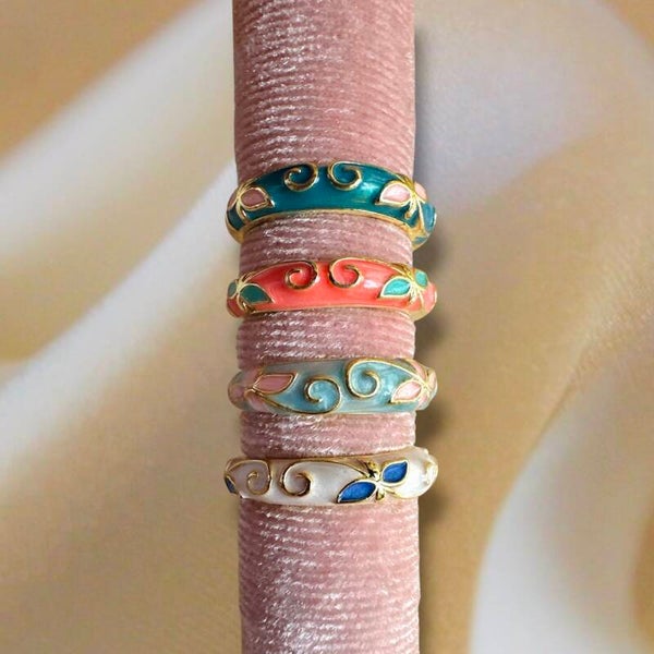 Kleurrijke Geëmailleerde ring