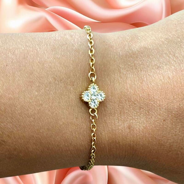 Subtiele klaver armband