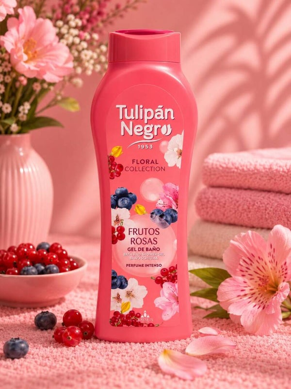 Gel de ducha frutos rosas