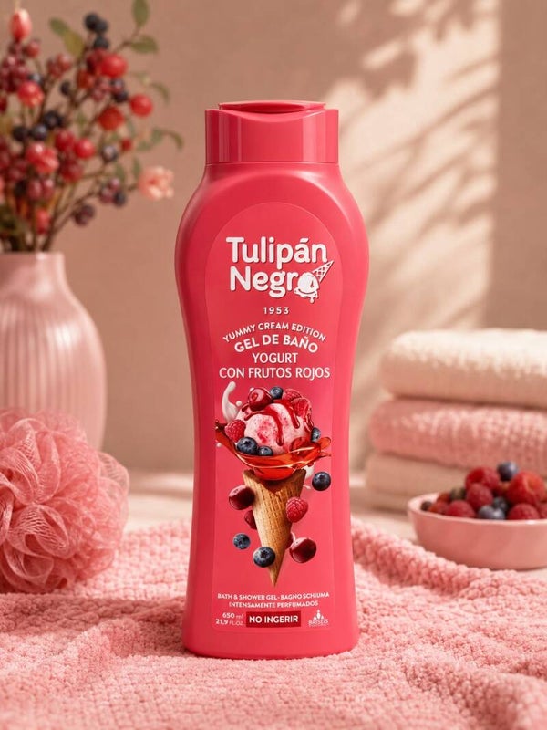 Gel de ducha yogurt con frutos rojos