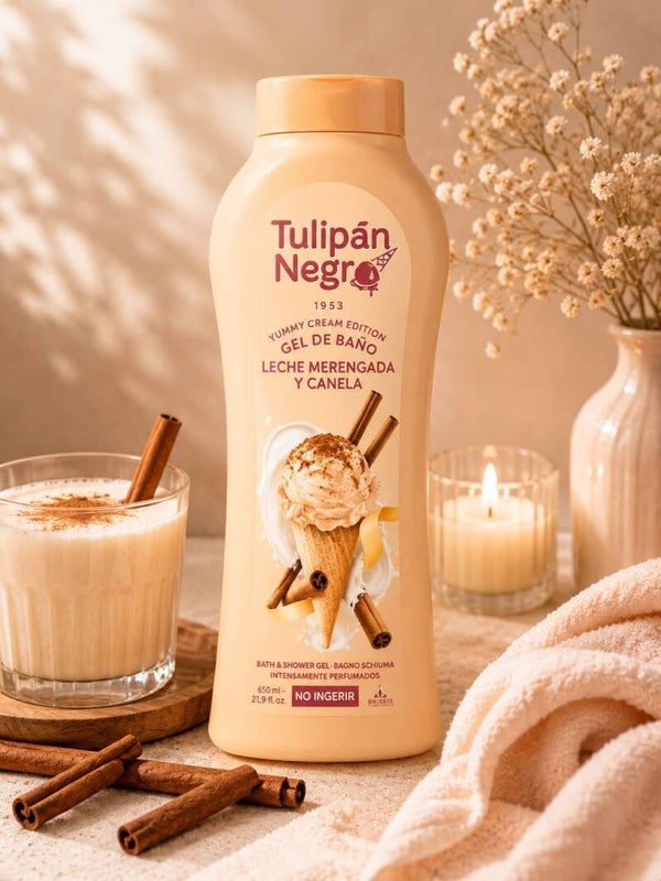 Gel de ducha leche merengada y canela