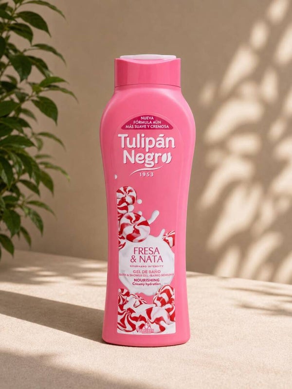 Gel de ducha fresa y nata