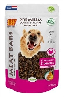 BF Petfood Meat Bars Kalkoen 100 gr
