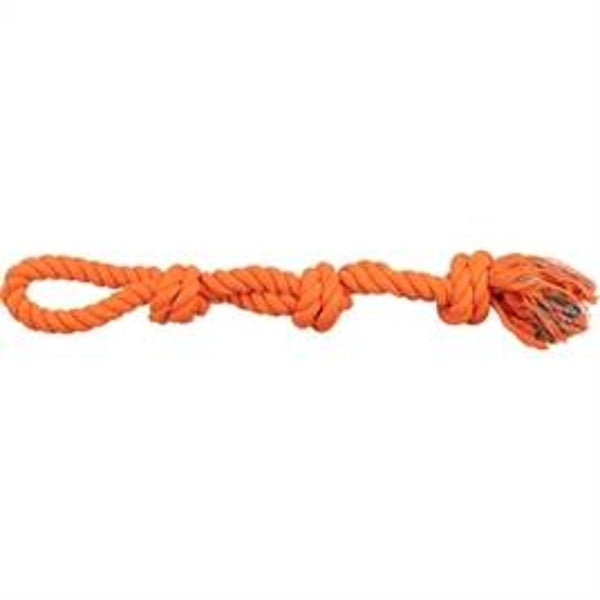 TRIXIE WERP FLOSTOUW 3-KNOOP ORANJE 60 CM