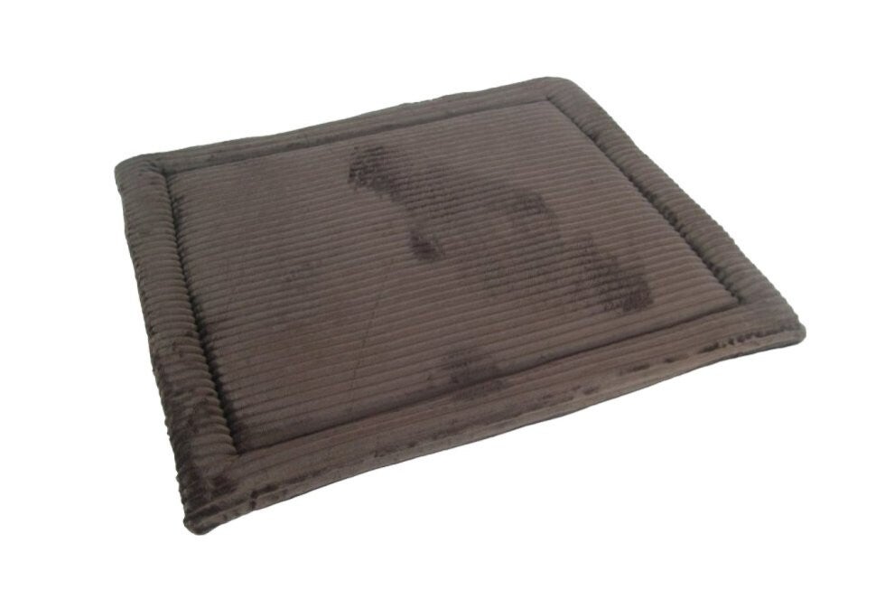 🔥 TRITRA Warmte Kussen Ribstof Bruin – 50 × 60 × 2,5 cm