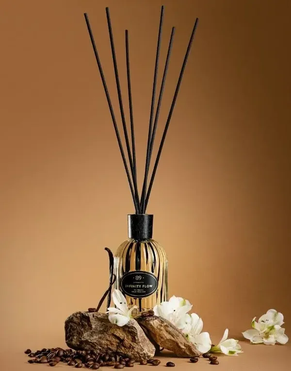 Stäbchendiffusor Retro Kollektion Infinity Flow-Jasmin, Kaffee und Vanille