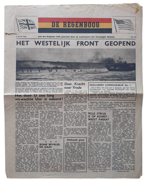 Leaflet XB 17 ''De Regenboog No. 15'' D-Day