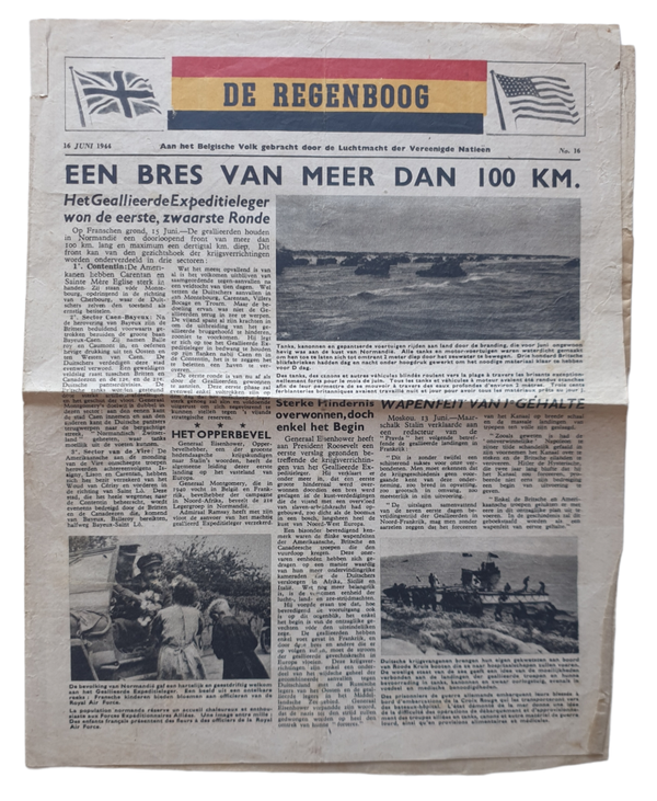 Leaflet XB 18 ''De Regenboog No. 16'' D-Day