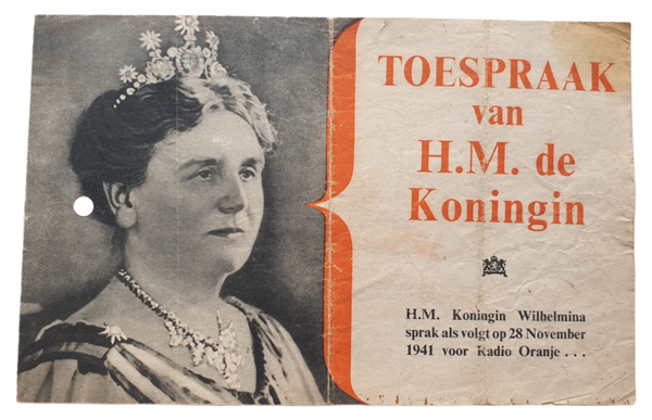 Leaflet EH 735 ''Toespraak van H.M. de Koningin'' (1941)