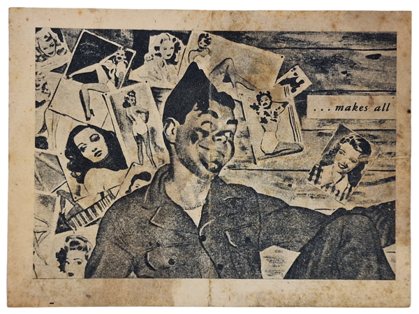 Original WW2 German Leaflet - Look here gang (1944)