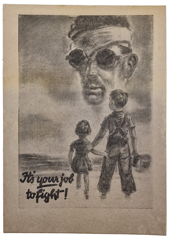Original WW2 German Leaflet - A 130 It's your job to fight!