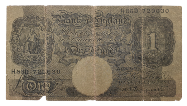 Original WW2 German Leaflet - One Pound note Arabic, North Egypt (1942)