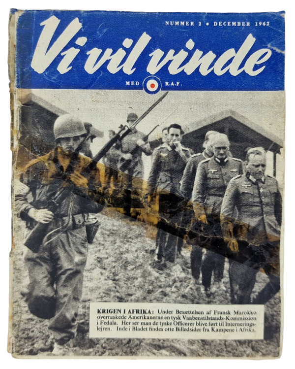Original WW2 Danish Leaflet- D 9 Vi vil vinde Nr. 2 (1942)