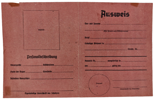 Original WW2 Allied Black Leaflet - Kannst du dich ausweisen?