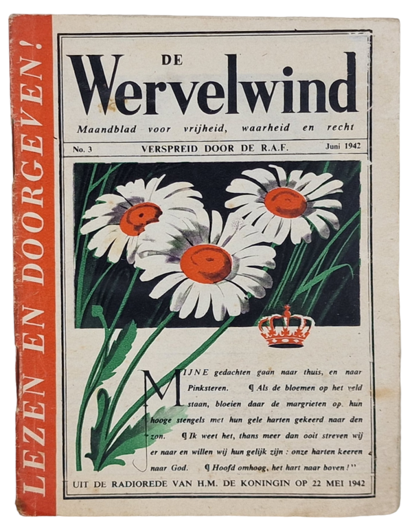 Original WW2 British Leaflet - H 14 ''De Wervelwind No. 3'' (1942)