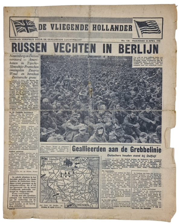 Original WW2 Dutch Leaflet - XH 113 De Vliegende Hollander No. 130, Berlin (1945)