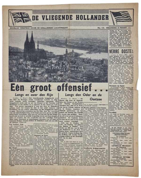 Original WW2 Dutch Leaflet - XH 99 De Vliegende Hollander No. 115 (1945)