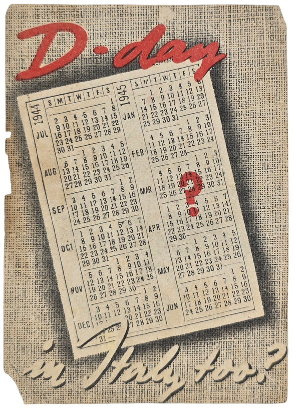 Original WW2 German Leaflet - *1324-3-45 D-Day means Death-day (1945)