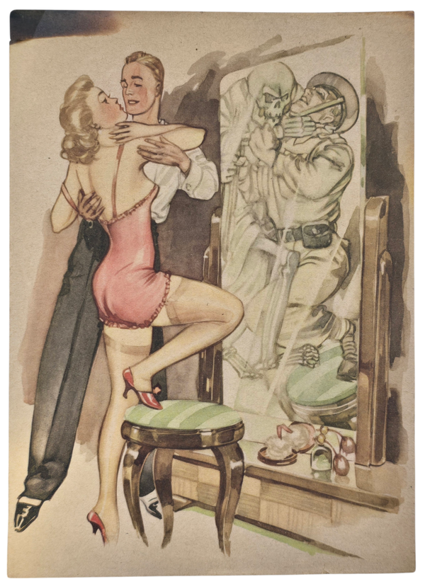 Original WW2 German Leaflet - Mirror Wise, A Precarious Story (1944)