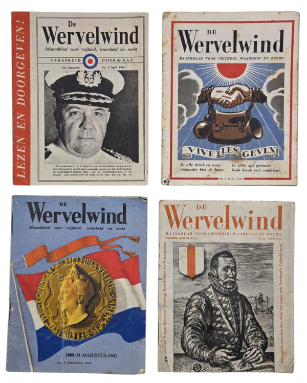 Original WW2 Dutch Leaflet - De Wervelwind collection (1942 - 1943)