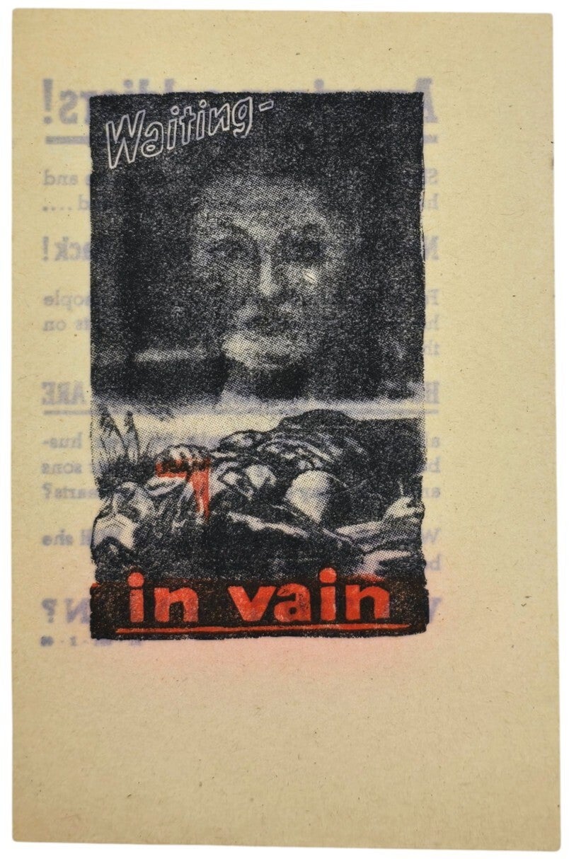 Original WW2 German Leaflet - AI-081-2-44 Waiting in vain (1944)