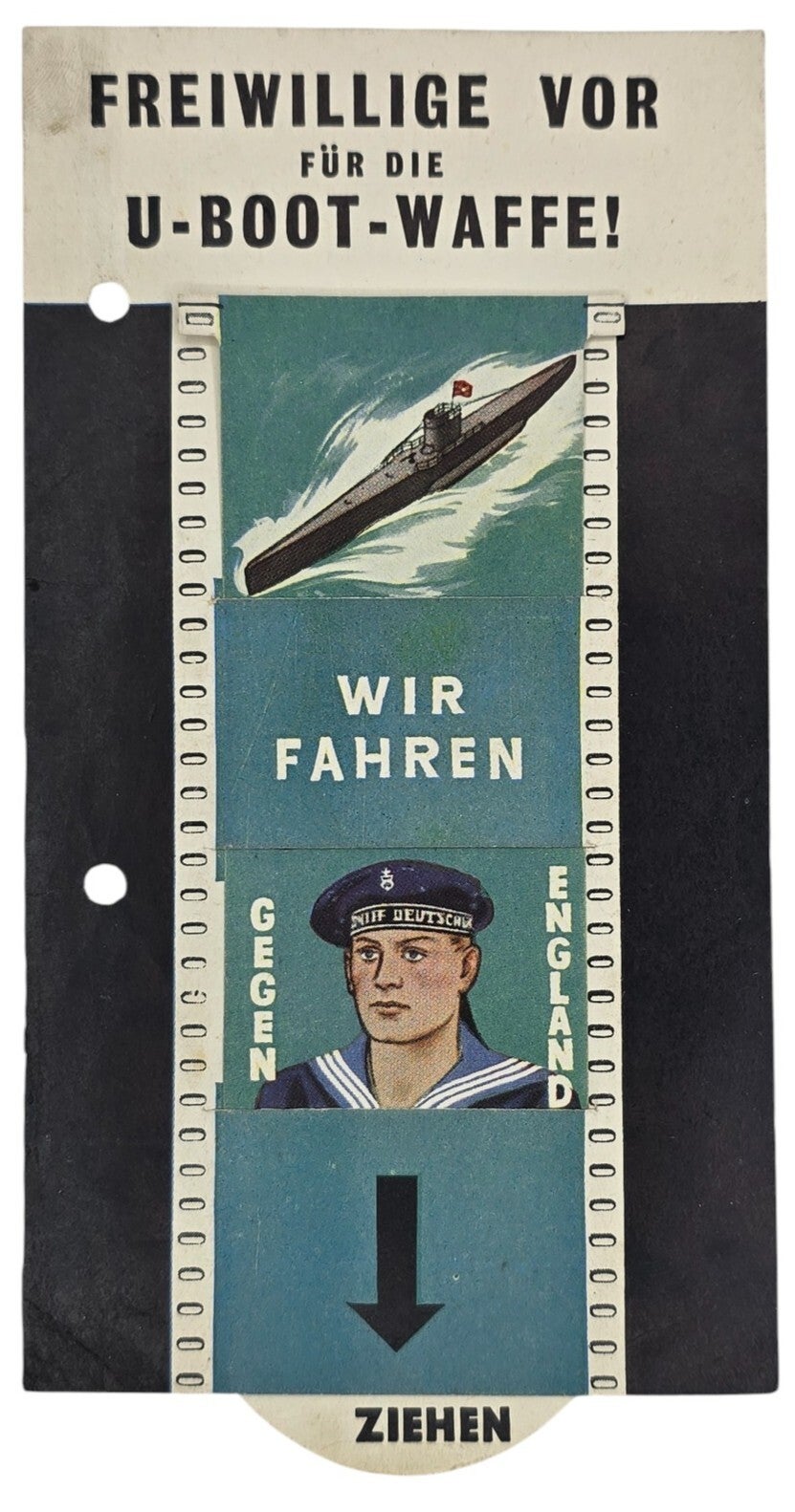 Original WW2 British Leaflet - EH Freiwillige Vor für die U-Boot Waffe! (1941)