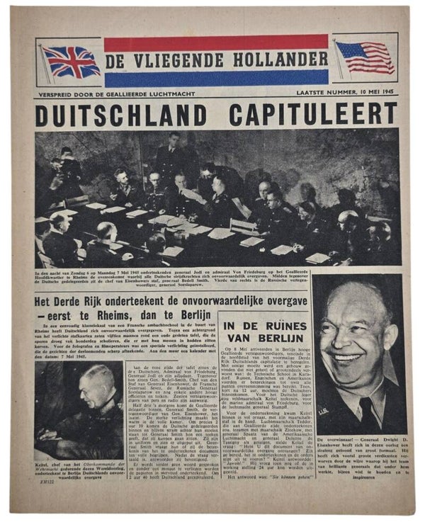 Original WW2 Dutch Leaflet - XH 122 De Vliegende Hollander Laatste Nummer (1945)