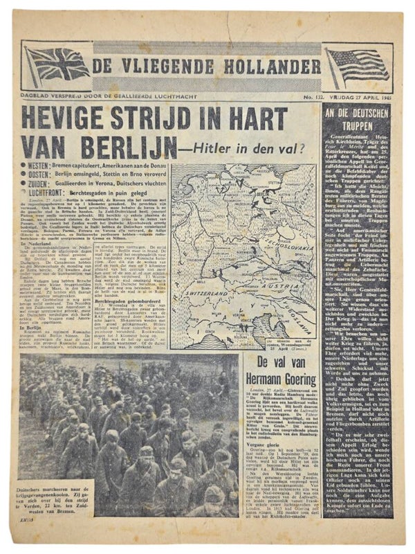 Original WW2 Dutch Leaflet - XH 115 De Vliegende Hollander No. 132 (1945)