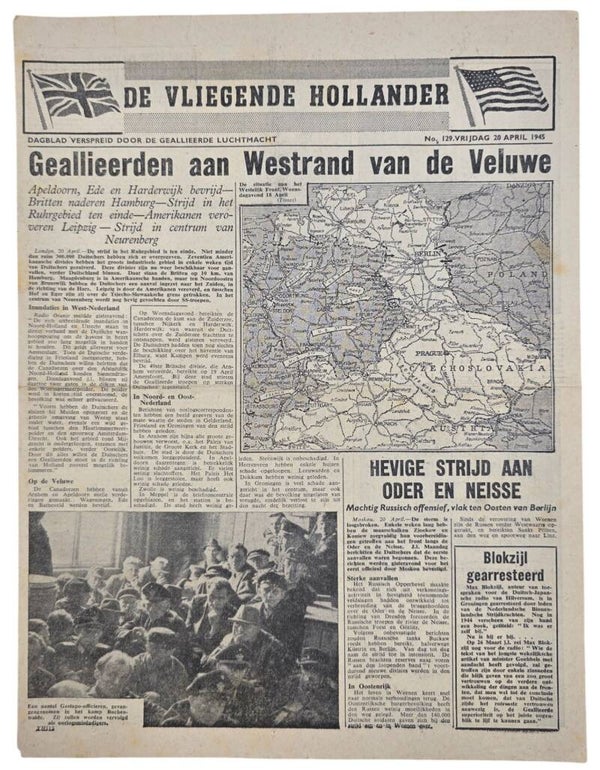 Original WW2 Dutch Leaflet - XH 112 De Vliegende Hollander No. 129, Veluwe (1945)