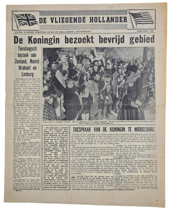 Original WW2 Dutch Leaflet - XH SP De Vliegende Hollander Paaschen (1945)