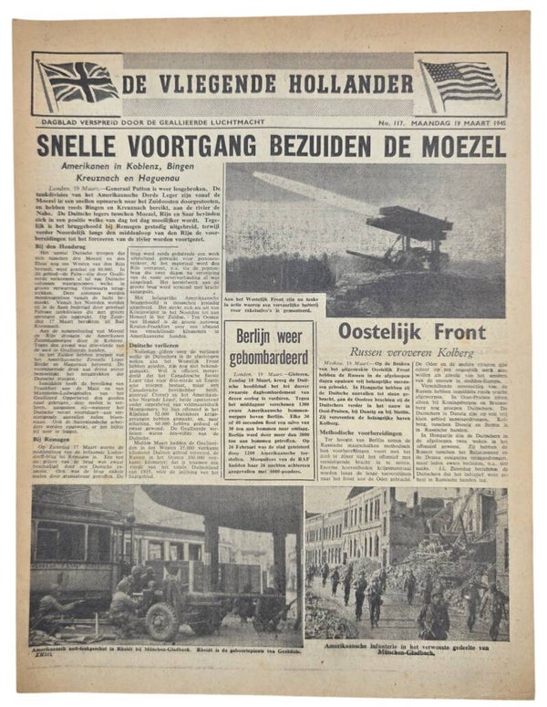 Original WW2 Dutch Leaflet - XH 101 De Vliegende Hollander No. 117 (1945)