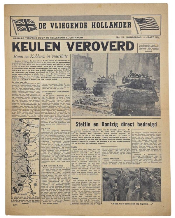 Original WW2 Dutch Leaflet - XH 97 De Vliegende Hollander No. 113, Cologne (1945)