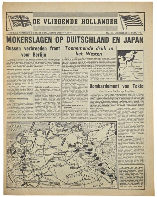 Original WW2 Dutch Leaflet - XH 91 De Vliegende Hollander No. 106 (1945)