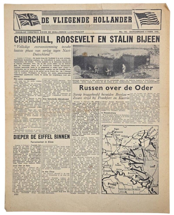 Original WW2 Dutch Leaflet - XH 87 De Vliegende Hollander No. 102 (1945)