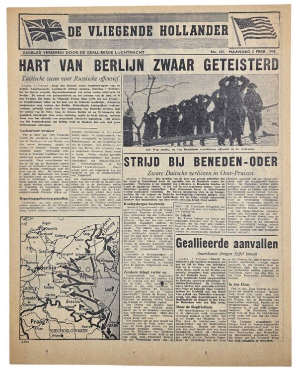 Original WW2 Dutch Leaflet - XH 86 De Vliegende Hollander No. 101 (1945)