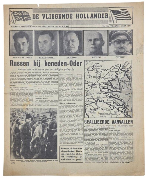 Original WW2 Dutch Leaflet - XH 85 De Vliegende Hollander No. 100 (1945)
