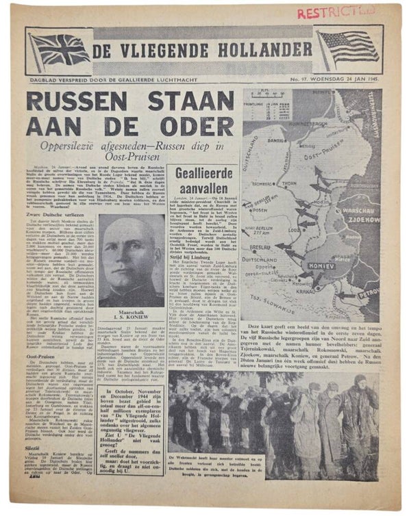 Original WW2 Dutch Leaflet - XH 82 De Vliegende Hollander No. 97, not spread (1945)
