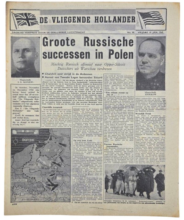 Original WW2 Dutch Leaflet - XH 80 De Vliegende Hollander No. 95 (1945)